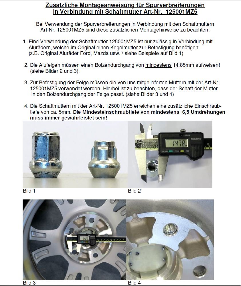 H&R Spurverbreiterung Trak+ DRS Serie schwarz für Ford Focus III Typ DYB Facelift (Schrägheck) 